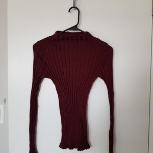 Maroon Fitted Sweater